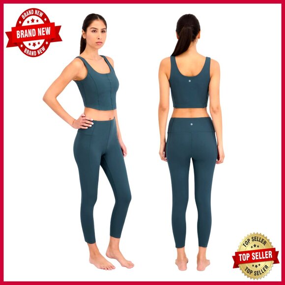 Buttery Soft 4-Way Stretch Yoga Set Tank Top & High Rise Leggings